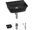 Комплект 3 в 1 Wellsee Bathroom Sink накладная/подвесная раковина 45x40 см, состоит 20216768R 1