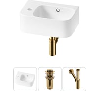 Комплект 3 в 1 Wellsee Bathroom Sink накладная/подвесная раковина 37x25 см, состоит 20216531R