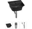 Комплект 3 в 1 Wellsee Bathroom Sink накладная/подвесная раковина 35x36 см, состоит 20216740R 1