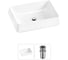 Комплект 2 в 1 Wellsee Bathroom Sink накладная раковина 50x38 см, состоит из 3331111 20215428R 1