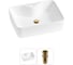 Комплект 2 в 1 Wellsee Bathroom Sink накладная раковина 48x37 см, состоит из 3331110 20215257R 1