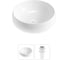 Комплект 2 в 1 Wellsee Bathroom Sink накладная раковина 36x36 см, состоит из 3331108 20215034R 1