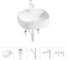 Комплект 5 в 1 Wellsee Bathroom Sink накладная раковина 42x42 см, состоит из 3331108 20215491R 1