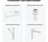 Комплект 4 в 1 Wellsee Bathroom Sink накладная/подвесная раковина 38x14 см, состоит 20215948R 11
