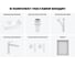 Комплект 6 в 1 Wellsee Bathroom Sink накладная раковина 54x30 см, состоит из 3331110 20219356R 12