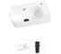 Комплект 2 в 1 Lavinia Boho Bathroom Sink накладная/подвесная раковина 40x24 см, состоит 20216358R 1
