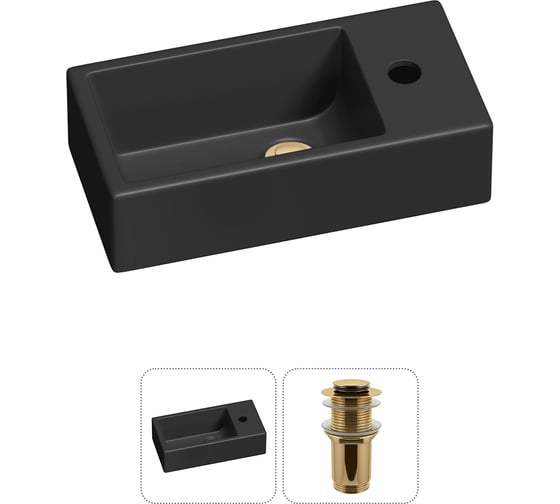 Комплект 2 в 1 Lavinia Boho Bathroom Sink накладная/подвесная раковина 40x20 см, состоит 20215983R 1