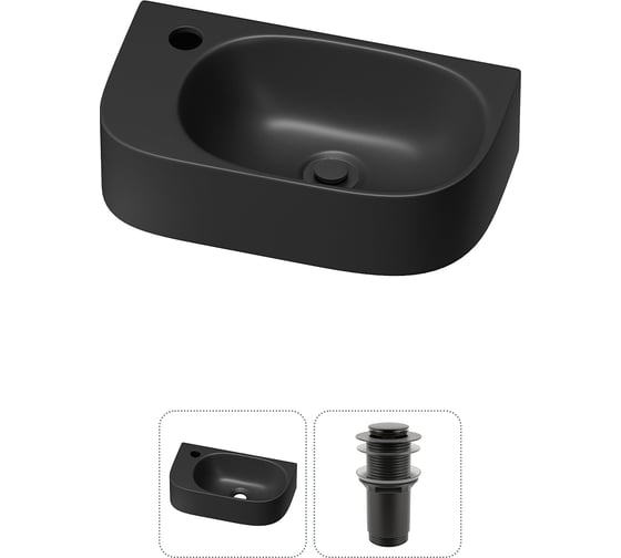 Комплект 2 в 1 Lavinia Boho Bathroom Sink накладная/подвесная раковина 40x22 см, состоит 20216346R