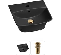 Комплект 2 в 1 Wellsee Bathroom Sink накладная/подвесная раковина 35x36 см, состоит 20216739R