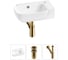 Комплект 3 в 1 Lavinia Boho Bathroom Sink накладная/подвесная раковина 40x24 см, состоит 20216363R 1