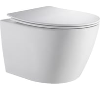 Унитаз подвесной безободковый ORANGE с системой слива TORNADO FLUSH, санфарфор. C07-150W