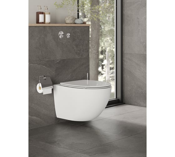 Унитаз подвесной безободковый ORANGE с системой слива TORNADO FLUSH, санфарфор. C07-150W
