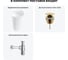 Комплект 3 в 1 Wellsee Bathroom Sink напольная раковина 50x45x89 см, состоит из 3331 20215530R 9