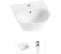 Комплект 2 в 1 Wellsee Lavinia Boho Bathroom Sink накладная/подвесная раковина 34x36 см 20216640R 1