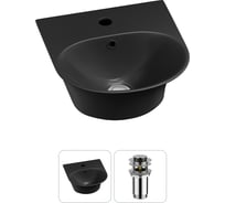 Комплект 2 в 1 Wellsee Lavinia Boho Bathroom Sink накладная/подвесная раковина 34x36 см 20216653R