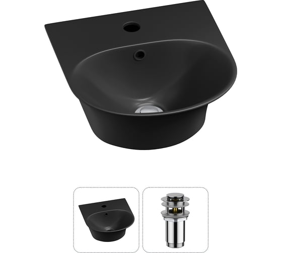 Комплект 2 в 1 Wellsee Lavinia Boho Bathroom Sink накладная/подвесная раковина 34x36 см 20216653R 1