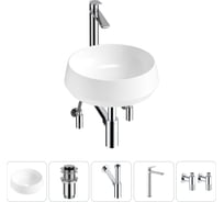 Комплект 5 в 1 Lavinia Boho Bathroom Sink накладная раковина 38x38 см состоит из 3331110 20215392R
