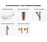 Набор 5 в 1 Wellsee Belle Spa 2.0 накладная раковина 64x40 см состоит из 33580 20212619R 11