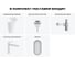 Комплект 5 в 1 Wellsee Bathroom Sink напольная раковина 50x45x88,5 см состоит из 33 20219404R 11