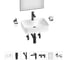 Комплект 7 в 1 Wellsee Bathroom Sink накладная раковина 48x37 см состоит из 3331110 20219350R 1