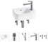 Комплект 5 в 1 Wellsee Bathroom Sink накладная/подвесная раковина 37x25 см состоит 20216565R 1