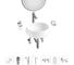 Комплект 7 в 1 Wellsee Bathroom Sink накладная раковина 38x38 см состоит из 3331110 20219413R 1