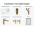Комплект 6 в 1 Wellsee Bathroom Sink накладная/подвесная раковина 50x40 см состоит 20219371R 12