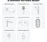 Комплект 7 в 1 Wellsee Bathroom Sink накладная/подвесная раковина 50x24 см состоит 20219660R 14