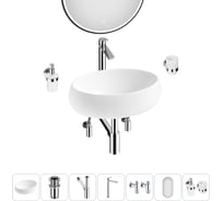 Комплект 7 в 1 Lavinia Boho Bathroom Sink накладная раковина 50x36 см состоит из 3331108 20219253R