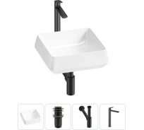 Комплект 4 в 1 Lavinia Boho Bathroom Sink накладная раковина 38x38 см состоит из 3331110 20215421R