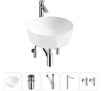 Комплект 5 в 1 Lavinia Boho Bathroom Sink накладная раковина 42x42 см состоит из 3331109 20215801R