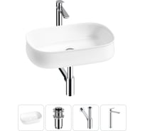 Комплект 4 в 1 Lavinia Boho Bathroom Sink накладная раковина 55x40 см состоит из 3331108 20215468R
