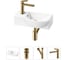 Комплект 4 в 1 Wellsee Bathroom Sink накладная/подвесная раковина 40x23 см состоит 20216031R 1