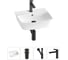 Комплект 4 в 1 Wellsee Bathroom Sink накладная/подвесная раковина 45x40 см состоит 20216758R 1