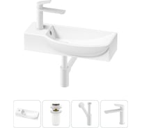 Комплект 4 в 1 Wellsee Bathroom Sink накладная/подвесная раковина 50x24 см состоит 20216144R