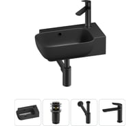 Комплект 4 в 1 Wellsee Bathroom Sink накладная/подвесная раковина 40x24 см состоит 20216380R