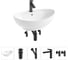 Комплект 5 в 1 Wellsee Bathroom Sink накладная раковина 59x39 см состоит из 3331110 20215156R 1