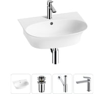 Комплект 4 в 1 Wellsee Bathroom Sink накладная/подвесная раковина 55x43 см состоит 20216701R