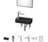 Комплект 6 в 1 Wellsee Bathroom Sink накладная/подвесная раковина 37x18 см состоит 20219535R 1