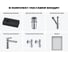 Комплект 6 в 1 Wellsee Bathroom Sink накладная/подвесная раковина 37x18 см состоит 20219535R 12