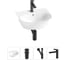 Комплект 4 в 1 Wellsee Bathroom Sink накладная/подвесная раковина 46x41 см состоит 20216674R 1