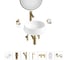 Комплект 7 в 1 Wellsee Bathroom Sink накладная раковина 38x38 см состоит из 3331110 20219415R 1