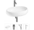 Комплект 4 в 1 Wellsee Bathroom Sink накладная раковина 60x40 см состоит из 3331109 20215103R 1