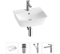 Комплект 4 в 1 Wellsee Bathroom Sink накладная/подвесная раковина 45x40 см состоит 20216757R