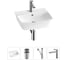 Комплект 4 в 1 Wellsee Bathroom Sink накладная/подвесная раковина 45x40 см состоит 20216757R 1