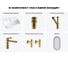 Комплект 6 в 1 Wellsee Bathroom Sink накладная/подвесная раковина 45x40 см состоит 20219963R 12