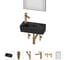 Комплект 6 в 1 Wellsee Bathroom Sink накладная/подвесная раковина 40x22 см состоит 20219817R 1
