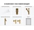 Комплект 6 в 1 Wellsee Bathroom Sink накладная раковина 59x39 см состоит из 3331111 20219363R 13