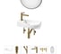 Комплект 6 в 1 Wellsee Bathroom Sink накладная/подвесная раковина 45x24 см состоит 20219627R 1