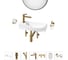 Комплект 7 в 1 Wellsee Bathroom Sink накладная/подвесная раковина 50x24 см состоит 20219659R 1